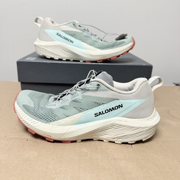 Salomon Shoes - Salomon Women's Trail Running Shoes - Gray and Cream